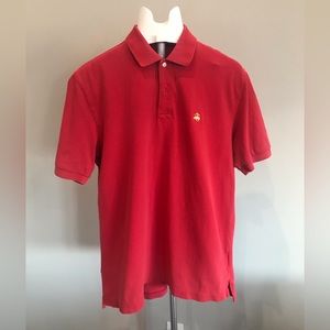 Men’s Brooks Brothers 100% Cotton Red Performance Polo, Size (M).